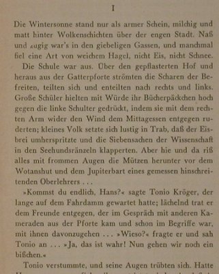 Mann,Thomas: Tonio Kröger, S. Fischer Schulausgaben(), D, 1960 - TB - 40029 - 2,00 Euro