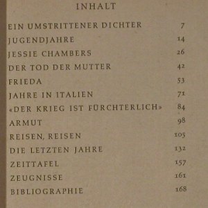 Lawrence,David Herbert: Monographien-R.Aldington, Ro Ro Ro(rm 51), D, 1961 - Buch - 40129 - 3,00 Euro
