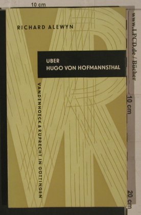 Hofmannsthal,Hugo von: Richard Alewyn über, Vandenhoeck&Ruprecht(57/57a/57b), D, 1960 - Buch - 40144 - 3,00 Euro