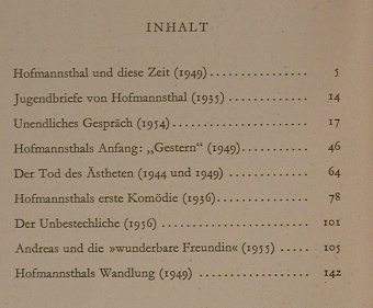 Hofmannsthal,Hugo von: Richard Alewyn über, Vandenhoeck&Ruprecht(57/57a/57b), D, 1960 - Buch - 40144 - 3,00 Euro