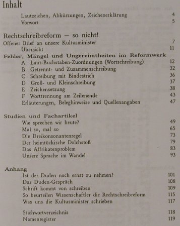 Harscher,Gerhard von: Rechtschreibreform - so nicht!, AfdS(3-00-009279-X), D, 2002 - TB - 40075 - 2,50 Euro