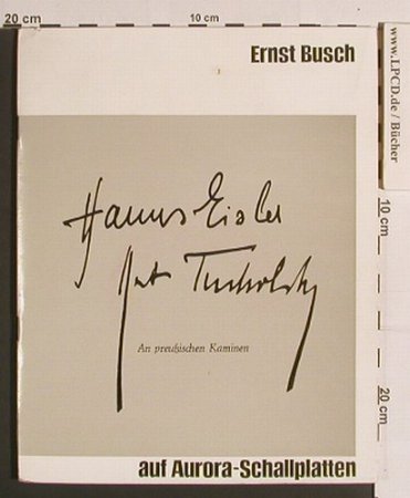 Busch,Ernst: An preußischen Kaminen, Akademie der Künste(511/89/66), DDR,  - Heft - 40082 - 10,00 Euro