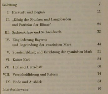 Karl der Grosse: Persönlichkeit und Geschichte 28, Musterschmidt(), D, 1962 - Buch - 40142 - 2,50 Euro