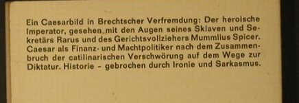 Brecht,Bertolt: Die Geschäfte d. Hrn. Julius Caesar, rororo(639), D, 1964 - TB - 40066 - 2,00 Euro