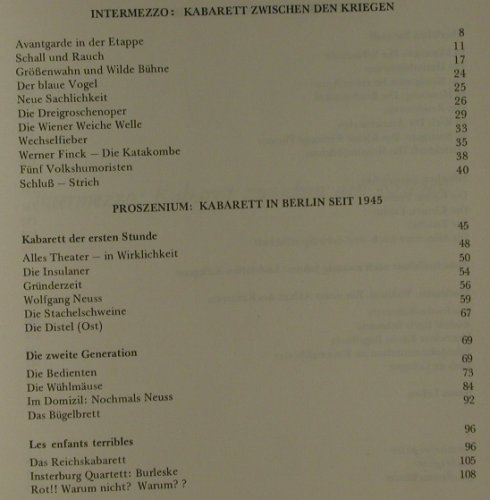 Kabarett mit K: Fünfzig Jahre große Kleinkunst, Berlin Verlag (3-87061-060-3), D, 1974 Typ: Buch Best.-Nr.: 40168 Preis: 4,00 Euro