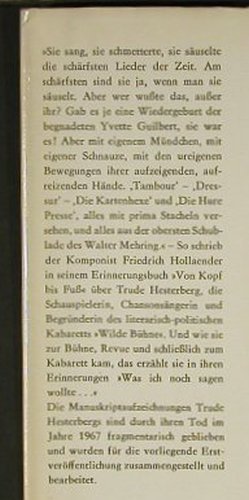 Hesterberg,Trude: Was ich noch sagen wollte...autobio, Henschel(), D, 1971 - Buch - 40186 - 3,00 Euro