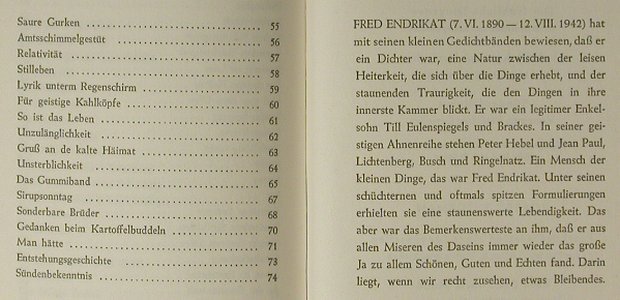 Endrikat,Fred: Höchst weltliche Sündenfibel, Blanvalet(), D, 1957 - TB - 40198 - 3,00 Euro