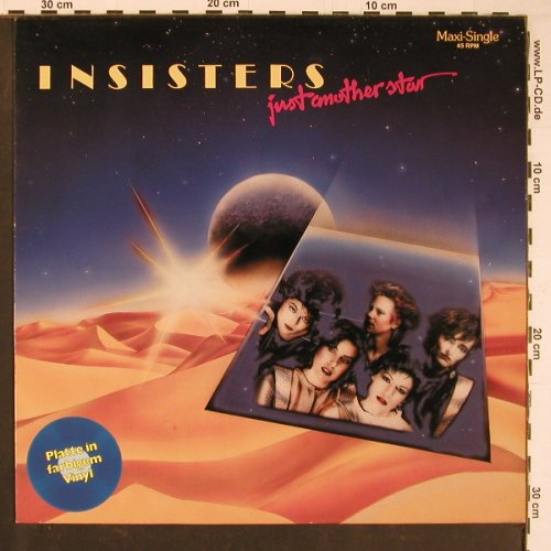 Insisters: Just Another Star+1, blue Vinyl, Toledo(INT 127.508), D, 1985 - 12inch - C7918 - 3,00 Euro