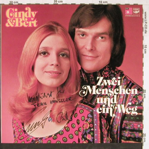 Cindy & Bert: Zwei Menschen Und Ein Weg,sign., Basf Corne(20 21721-3), D, 1973 - LP - E4309 - 14,00 Euro