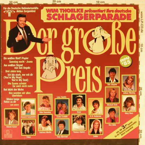 V.A.Wim Thoelke präsentiert: Schlagerparade,Der Grosse Preis, Ariola(206 808-571), D, 1985 - LP - E4637 - 4,00 Euro