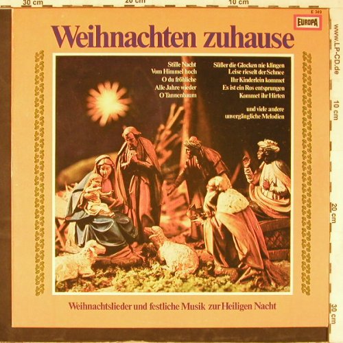 V.A.Weihnachten zuhause: Der Schleswiger Domchor..., Europa(E 349), D, 1973 - LP - E4975 - 4,00 Euro