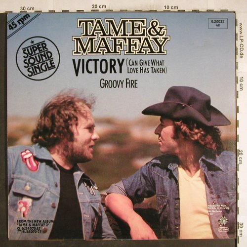 Tame & Maffay: Victory .../ Groovy Fire, Telefunken(6.20033 AE), D, 1979 - 12inch - E5369 - 1,00 Euro