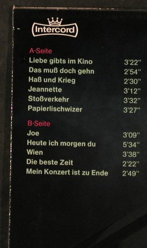 Sulke,Stephan: Liebe gibts im Kino, Intercord(INT 160.194), D, 1984 - LP - E5372 - 5,50 Euro