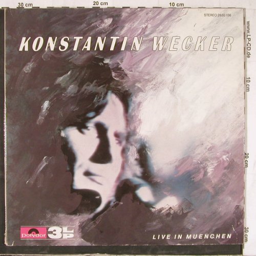 Wecker,Konstantin: Live In Muenchen, Foc, Polydor(2630 136), D, 1981 - 3LP - E5453 - 7,50 Euro