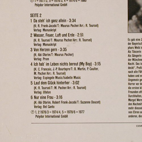 Werner,Margot: So Ein Mann, Polydor(2416 220), D,  - LP - E5818 - 5,00 Euro