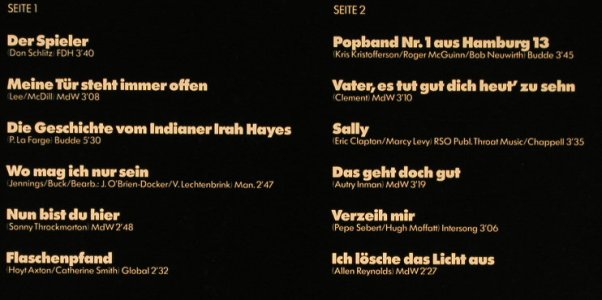 Lechtenbrink,Volker: Meine Tür Steht Immer Offen, Polydor(2371 916), D, 1978 - LP - E6072 - 5,00 Euro