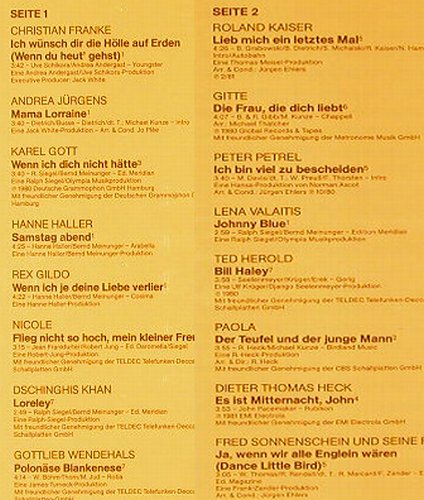 V.A.Stars und Hits. D.T.Heck: Tag des deutschen Schlagers'82, Ariola(204 609-365), D,FS-New,  - LP - E7404 - 5,00 Euro