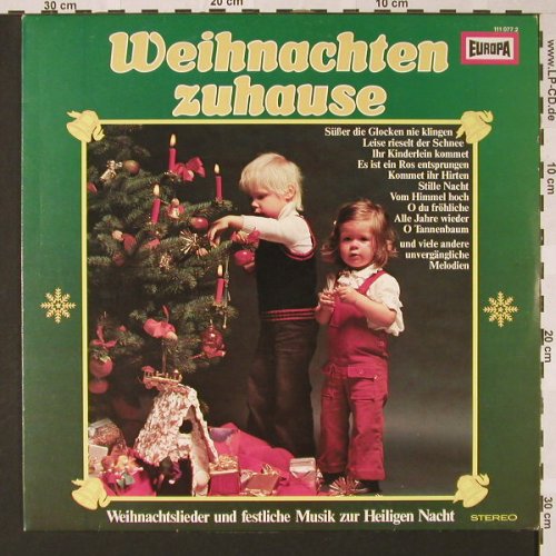V.A.Weihnachten Zuhause: Schleswiger Domchor,KnabenchorNDR, Eurodisc(111 077.2), D, 1976 - LP - E7445 - 5,00 Euro