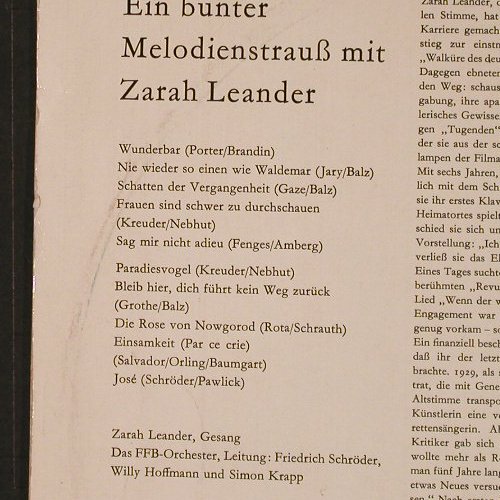 Leander,Zarah: Ein Bunter Melodienstrauß Mit, Ariola, Mono(33 721 G), D vg-/vg+,  - 10inch - E7474 - 3,00 Euro