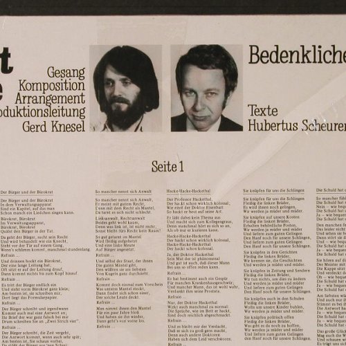 Knesel,Gerd: Das Geht Uns Alle An, FS-New, Contrast(), D,  - LP - E8635 - 7,50 Euro