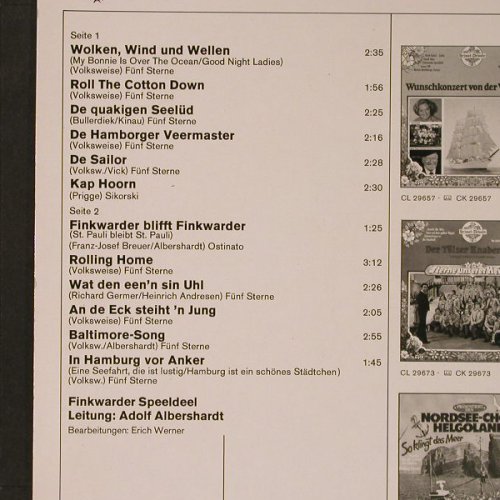 Finkwarder Speeldeel: Über Land Und Meer, Heimat-Melodie/RCA(CL 29651), D, 1978 - LP - F1032 - 6,00 Euro