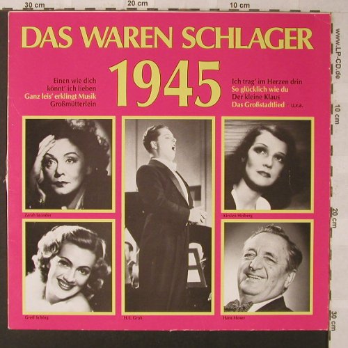 V.A.Das Waren Schlager: 1945, 16 Tr., Club-Ed., vg+/vg+, Odeon(32 525-8), D,  - LP - F1318 - 4,00 Euro