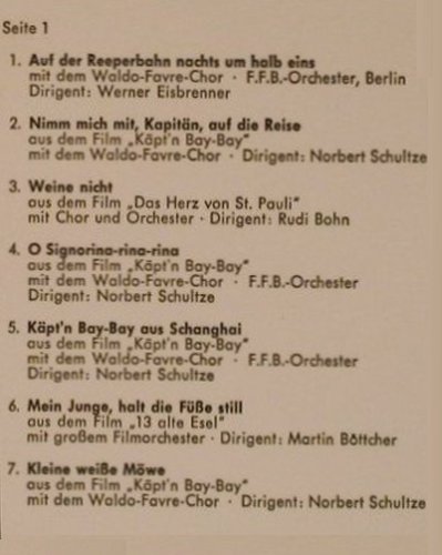 Albers,Hans: Nimm Mich Mit Kapitän, Decca(SLK 16477-P), D,  - LP - F2852 - 7,50 Euro