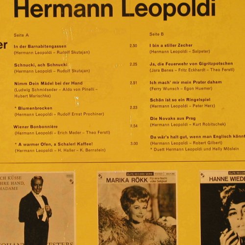 Leopoldi,Hermann: I Bin A Stiller Zecher, Elite Special(SOLP-507), CH,  - LP - F3144 - 6,00 Euro