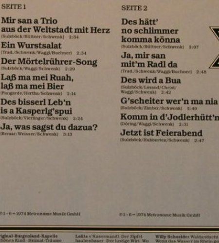 3 lustigen Moosacher: Goldstücke Unvergänglicher Volksmus, Karussell(2872 189), D,  - LP - F3187 - 5,00 Euro