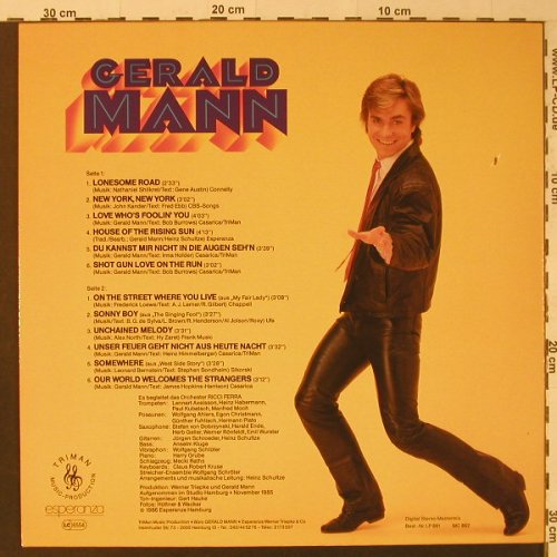 Mann,Gerald: Same, Esperanza(LP 861), D, 1986 - LP - F4781 - 6,50 Euro