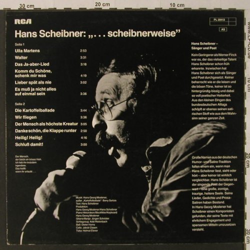 Scheibner,Hans: ...Scheibnerweise, RCA(PL 28413), D, 1981 - LP - F4802 - 4,00 Euro