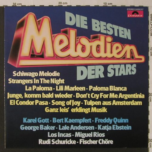 V.A.Die Besten Melodien der Stars: Karel Gott...George Baker S., Polydor(2459 217), D,  - LP - F5410 - 4,00 Euro