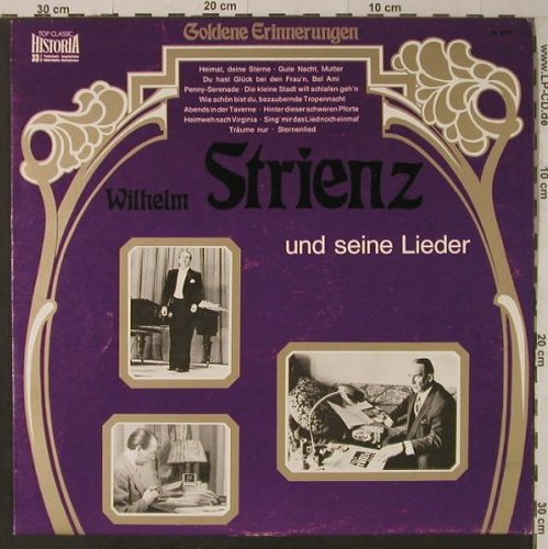 Strienz,Wilhelm: und seine Lieder, mit Orchester, Historia(H 616), D,  - LP - F5667 - 5,00 Euro