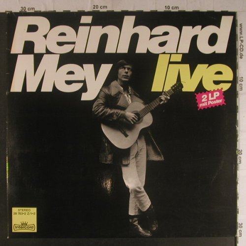 Mey,Reinhard: Live, Foc, Neuauflage,kein Poster, Intercord(28 753-2 Z/1-2), D,  - 2LP - F5983 - 5,00 Euro