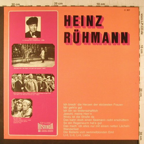 Rühmann,Heinz: Same, Historia/Top Classic(H 601), D,  - LP - F6713 - 5,50 Euro