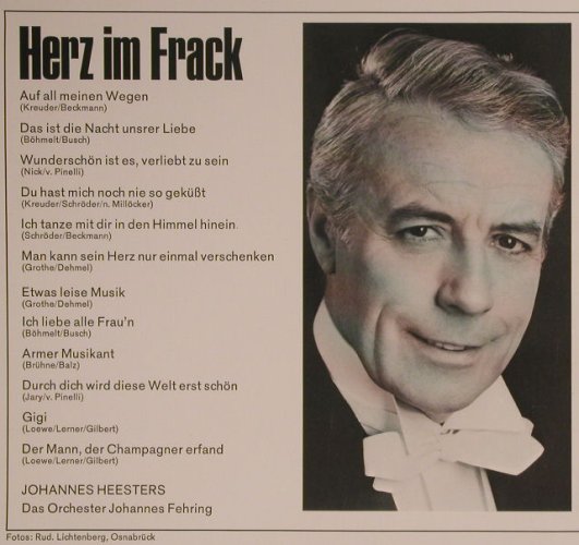 Heesters,Johannes: Herz Im Frack, Baccarola(80 429 ZU), D,  - LP - F6868 - 6,50 Euro