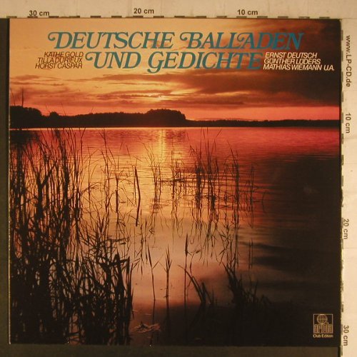 V.A.Deutsche Balladen und Gedichte: ua.Käthe Gold,Tilla Durieux..Lüders, Ariola(91 020 8), D, DSC, 1981 - LP - F6934 - 7,50 Euro