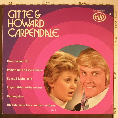 Gitte & Howard Carpendale: Same, co ( rundes Bild Cover), MFP(5460), D,  - LP - F8141 - 6,00 Euro