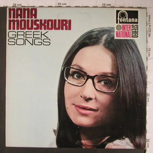 Mouskouri,Nana: Greek Songs(Theodorakis,Hadjidakis), Fontana(858 101 FPY), NL,  - LP - F8166 - 7,50 Euro