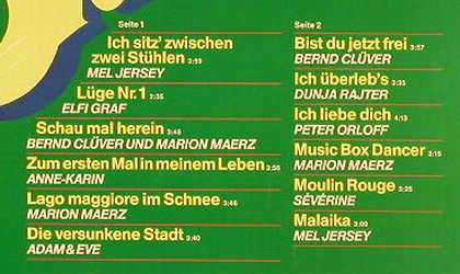 V.A.Goldene Starparade: Mel Jersey,Elfi Graf,B.Clüver.., Europa(111 483.2), D, 1983 - LP - F8402 - 4,00 Euro