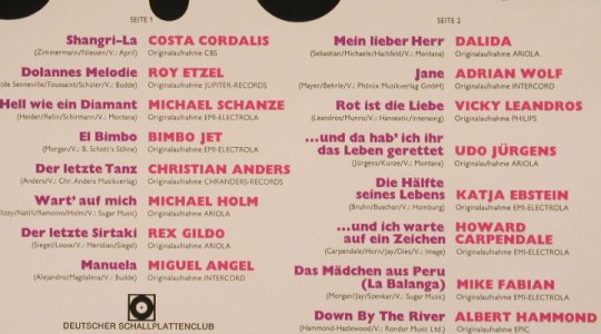 V.A.Top Hits Top Stars: Cordalis..A.Hammond, 16 Tr., DeutscherSchallpl.Club(27 023-1), D, 1976 - LP - F8405 - 4,00 Euro