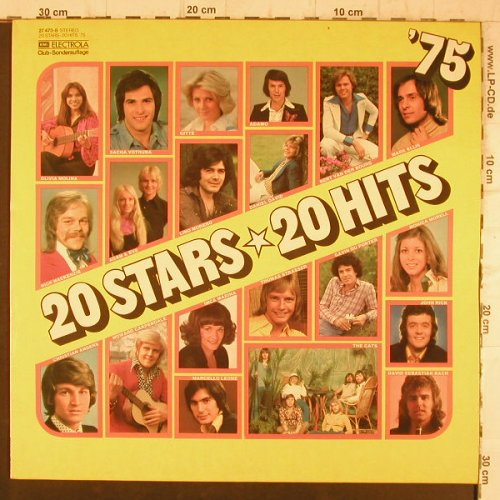 V.A.20 Stars - 20 Hits: '75, Adamo..Lino Moreno, EMI Electrola(27 473-8), D, 1974 - LP - F8406 - 5,00 Euro