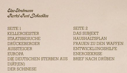 Stratmann,Else: Fiertel Funt Gehacktes, EMI(064-46 064 M), D, 1980 - LP - F8547 - 5,00 Euro