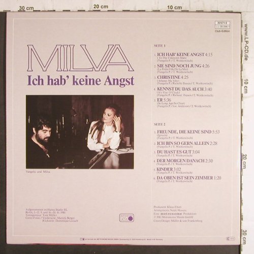 Milva: Ich Hab' Keine Angst, DSC, Metronome(32 571-2), D, 1981 - LP - F8643 - 5,00 Euro