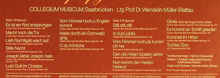 Kiesewetter,Hartmut: Die schön.Weihnachtslieder a.5Jahrh, Polydor(2371 853), D, 1977 - LP - F8657 - 7,50 Euro