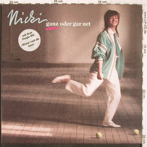 Nicki: Ganz oder gar net, Piccobello(207 714-630), D, 1986 - LP - F8940 - 4,00 Euro