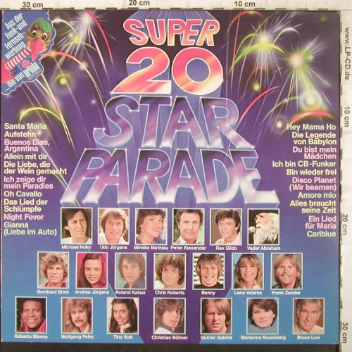 V.A.Super 20: Starparade, Club Ed., Ariola(34 476 2), D, 1978 - LP - F9037 - 4,00 Euro