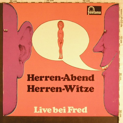 Warden,Fred: Herren-Abend,Herren-Witze, Fontana(701 683), D,  - LP - F9305 - 5,00 Euro