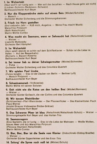 V.A.In fröhlicher Runde: Ballhausorch. Kurt Beyer..., vg+/m-, Amiga(8 50 051), DDR, 1967 - LP - F9675 - 5,00 Euro