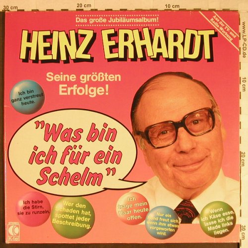 Erhardt,Heinz: Was Bin Ich Für Ein Schelm, Foc, K-Tel(TG 1495), D, 1984 - LP - H1024 - 5,00 Euro